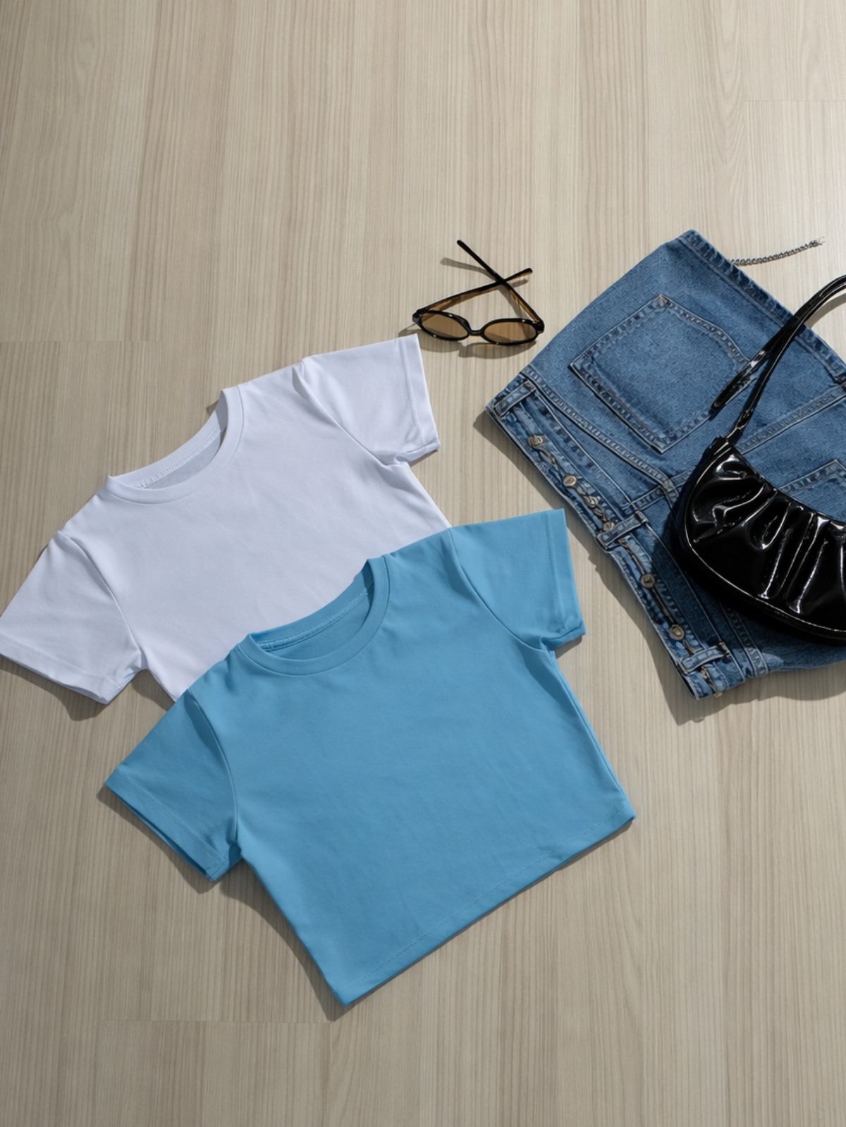 Kit 2 Blusa Curta Feminina