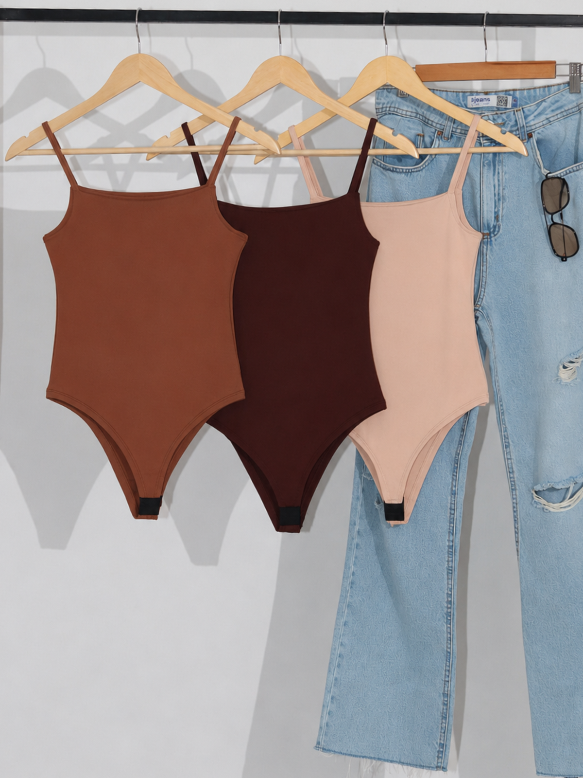 Kit 3 Body Alça Fina Feminino