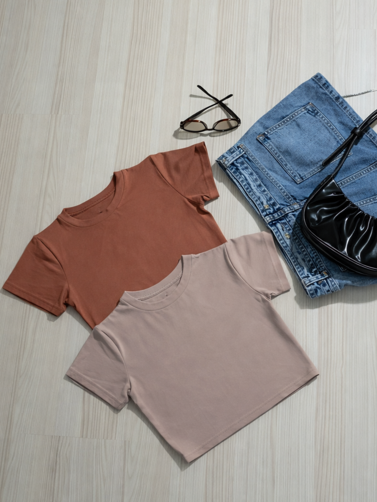 Kit 2 Blusa Curta Feminina
