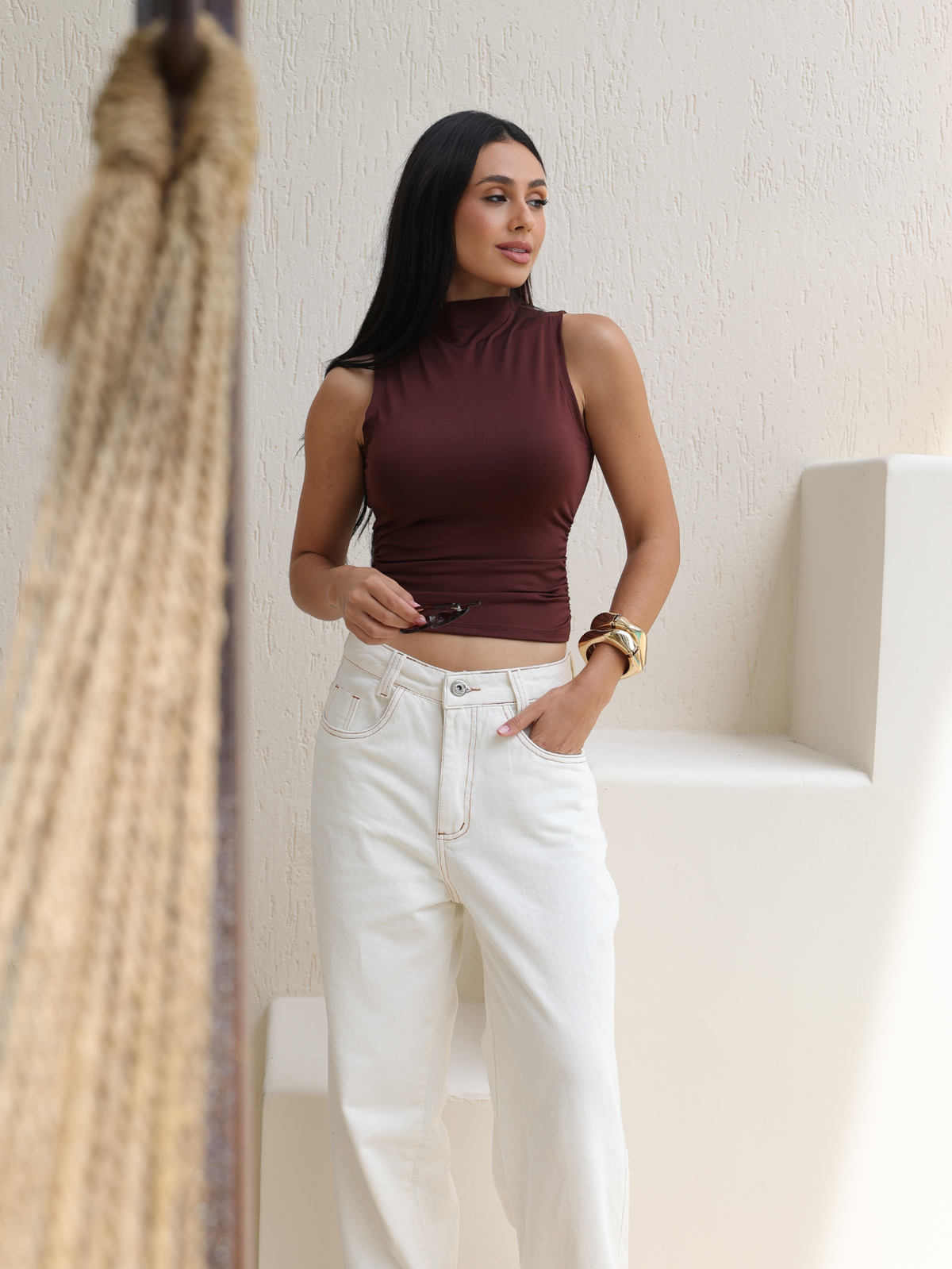 Blusa Feminina Gola Reta