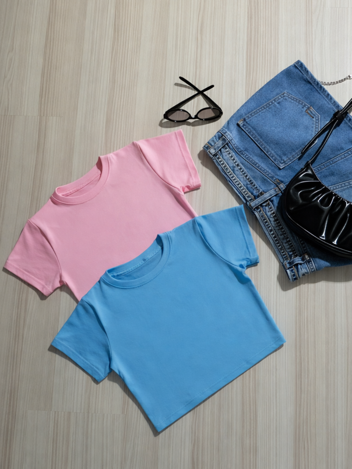 Kit 2 Blusa Curta Feminina