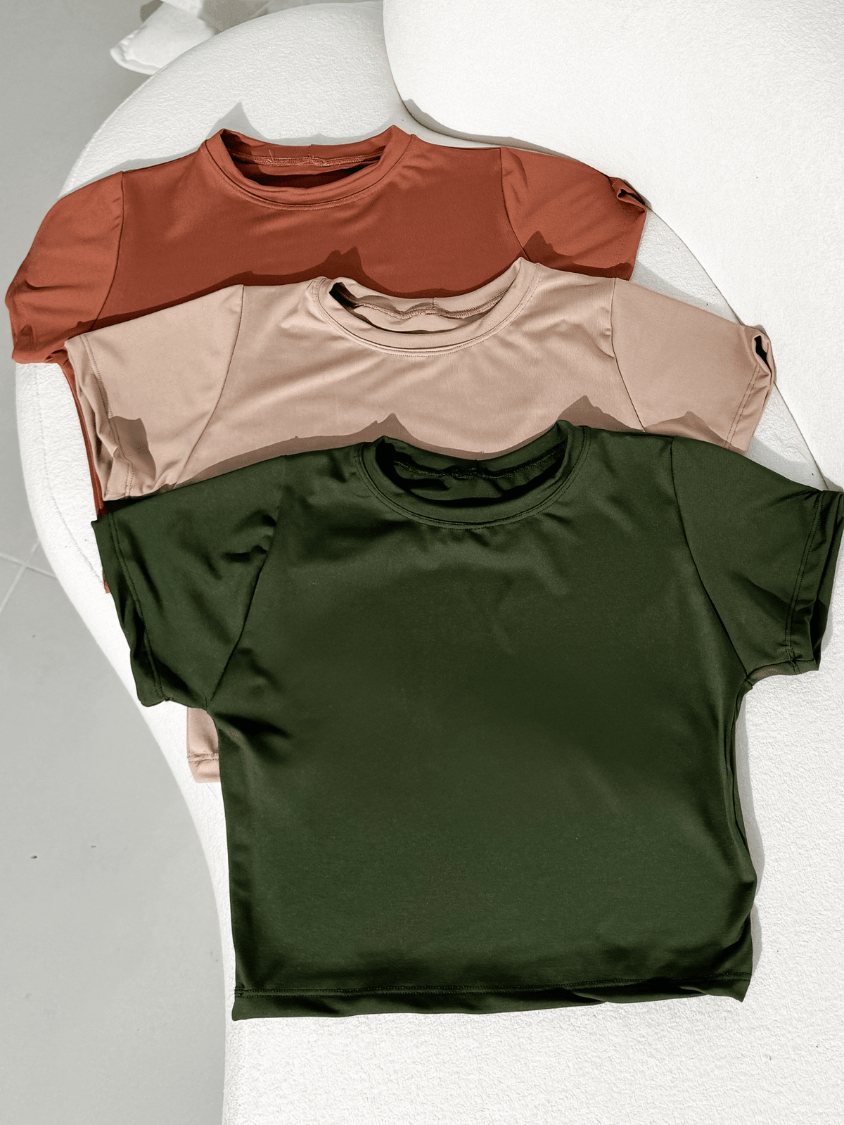 Kit 3 Blusa Curta Feminina