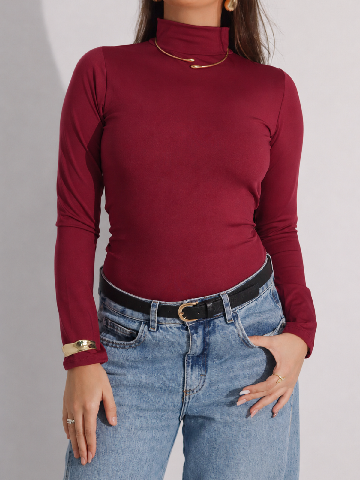 Blusa Segunda Pele Gola Alta