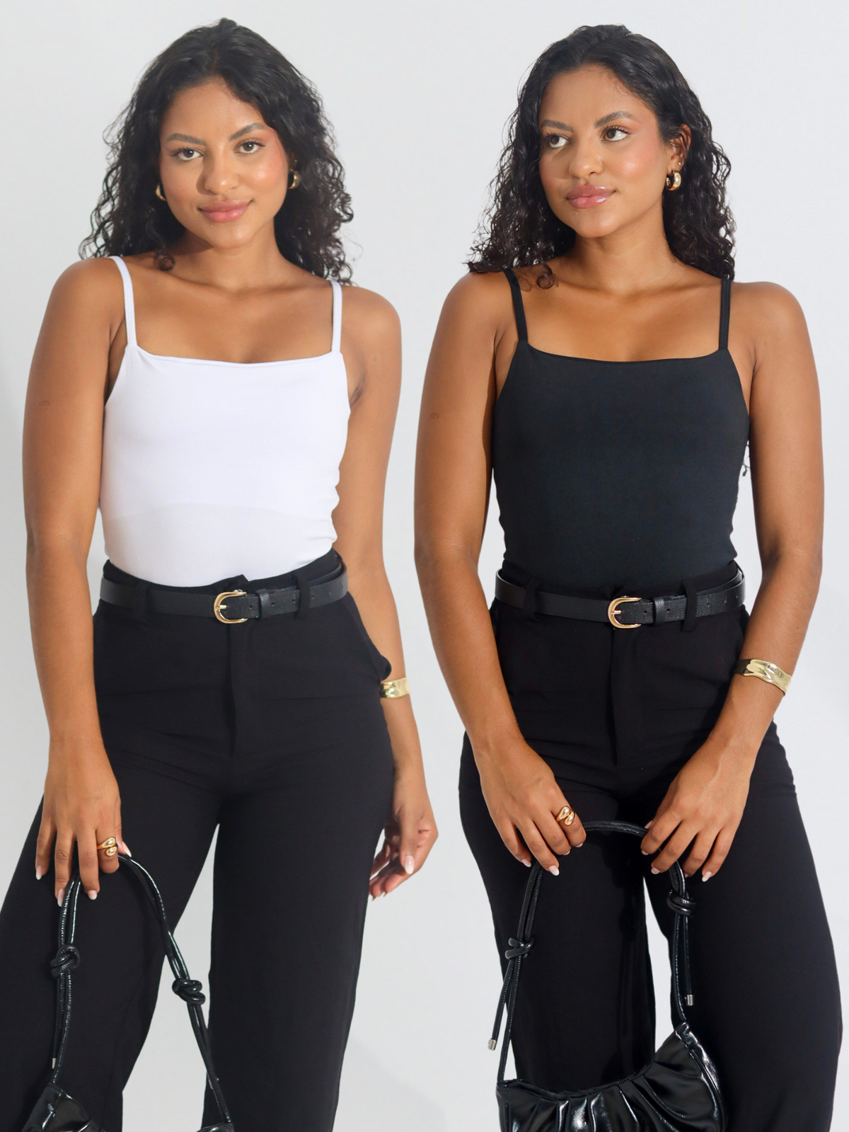 Kit 2 Body Alça Fina Feminino