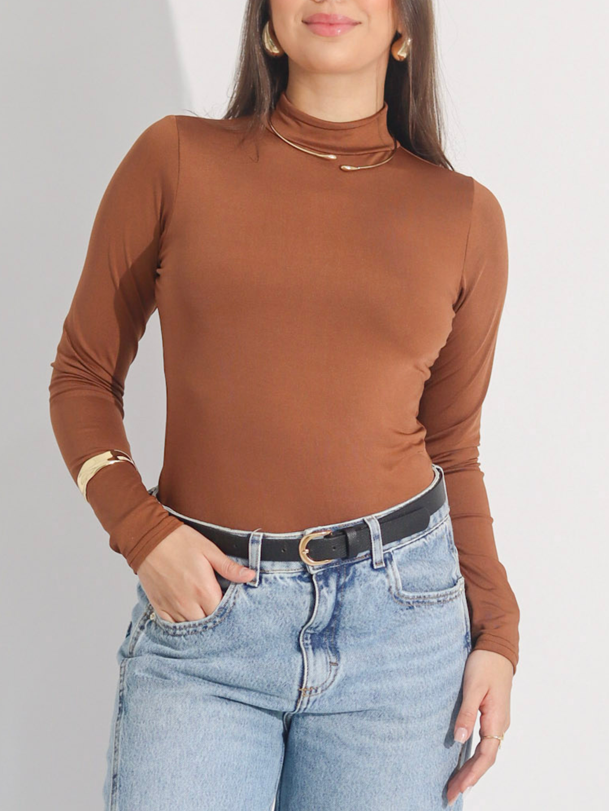 Blusa Segunda Pele Gola Alta
