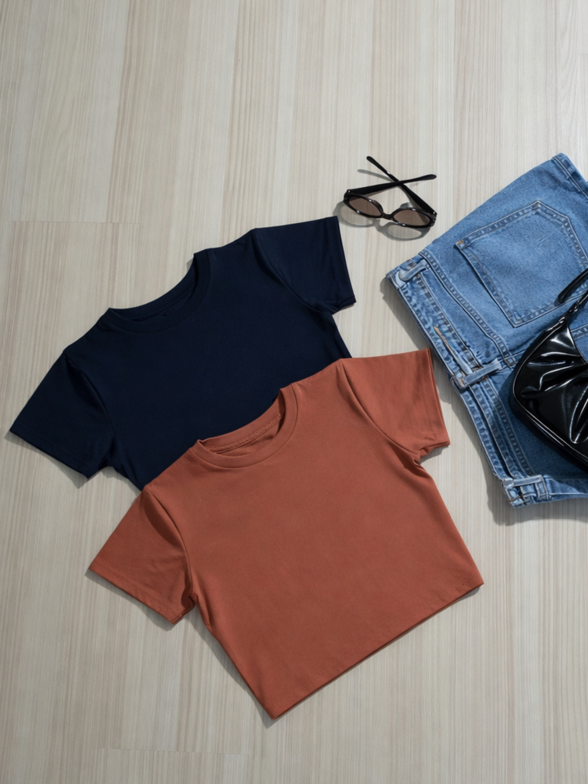 Kit 2 Blusa Curta Feminina