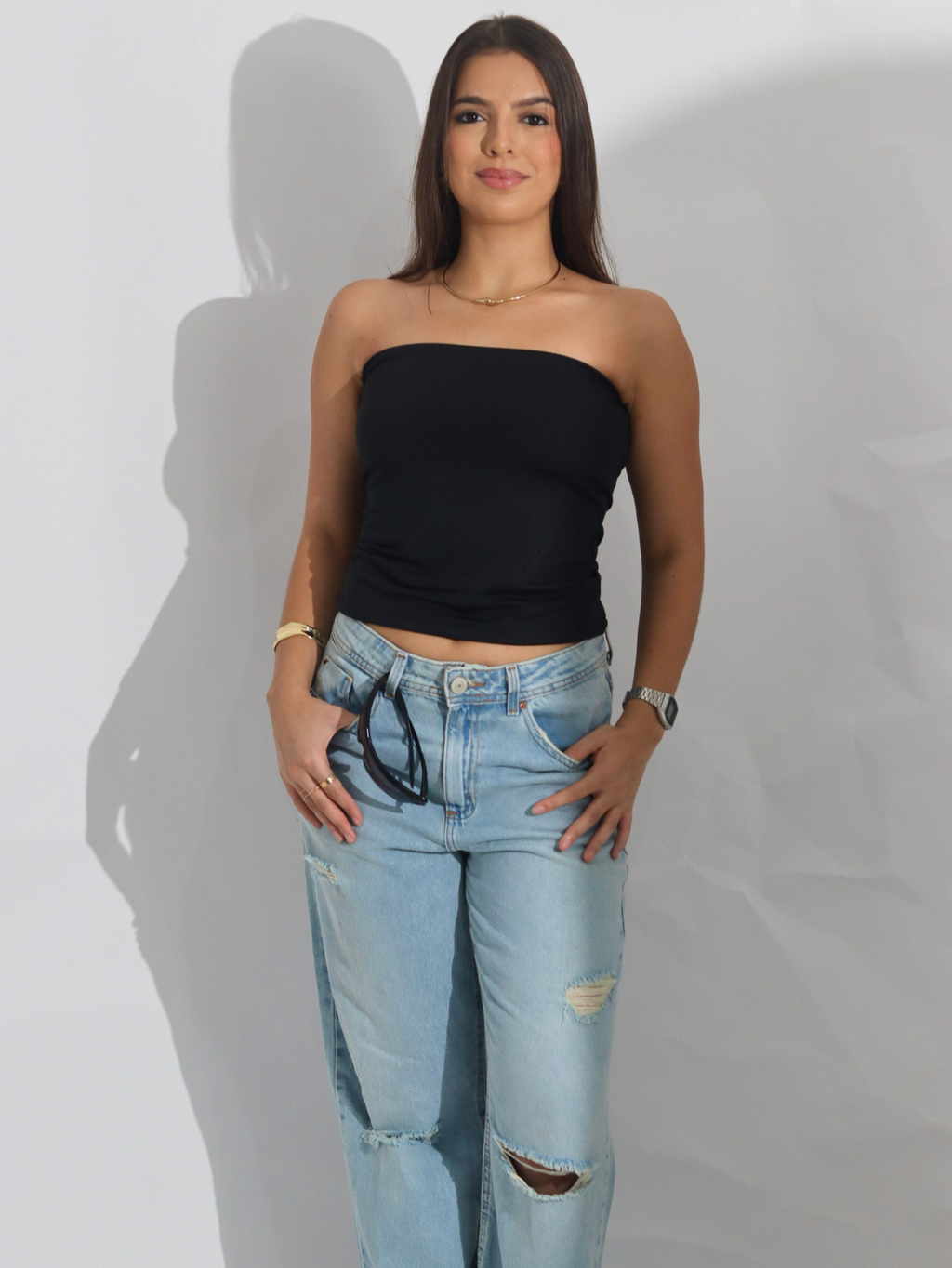Kit 2 Cropped feminino Tube top