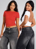 Kit 2 Blusa Costa Nua Feminina