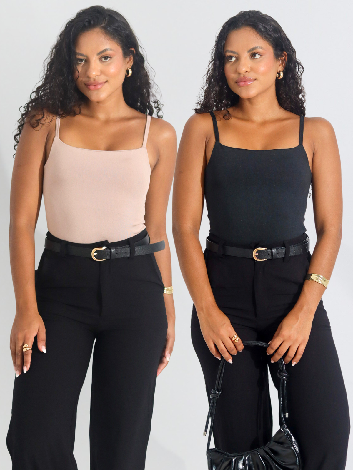 Kit 2 Body Alça Fina Feminino