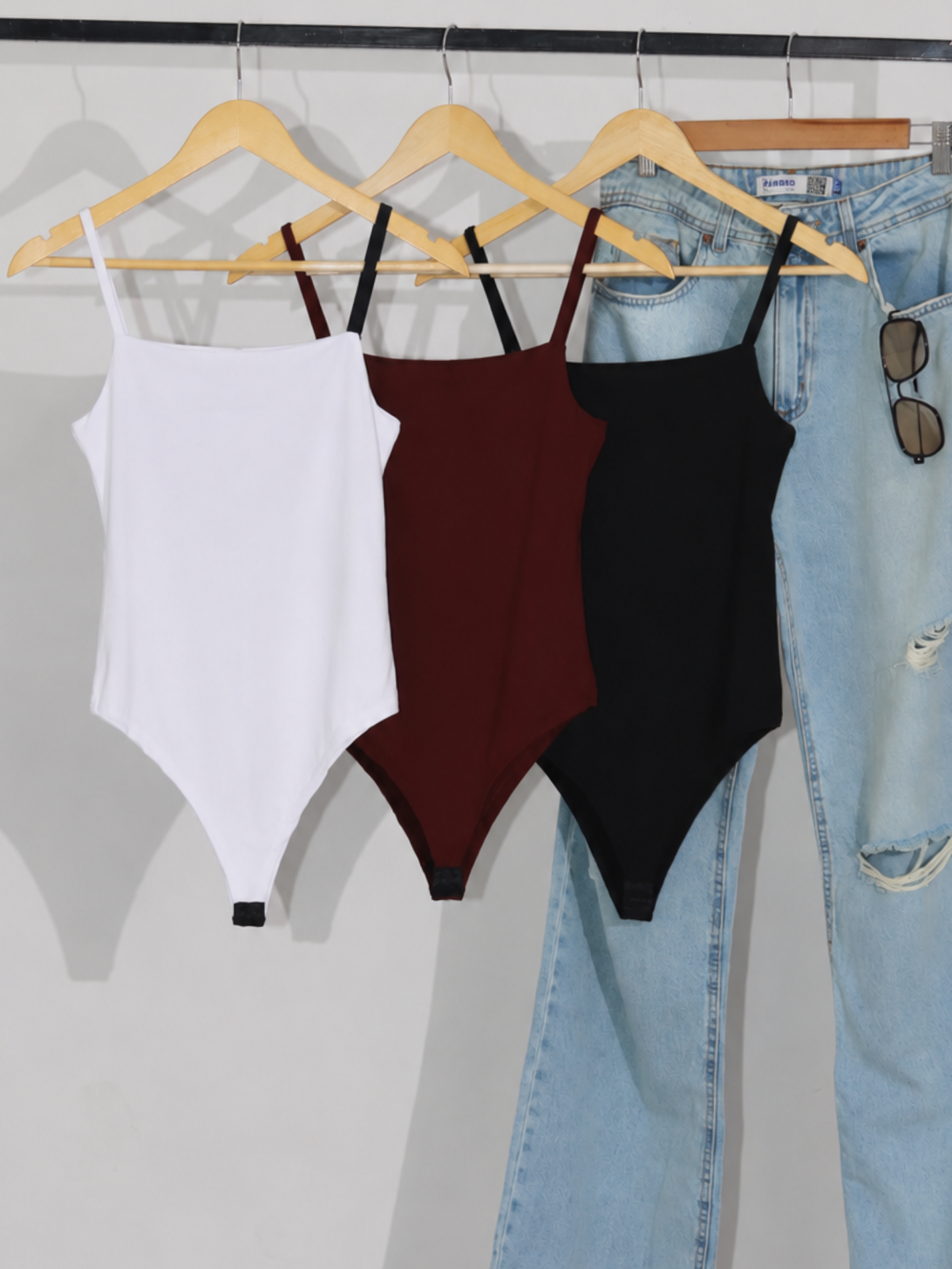 Kit 3 Body Alça Fina Feminino