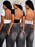 Kit 3 Blusa Costa Nua Feminina