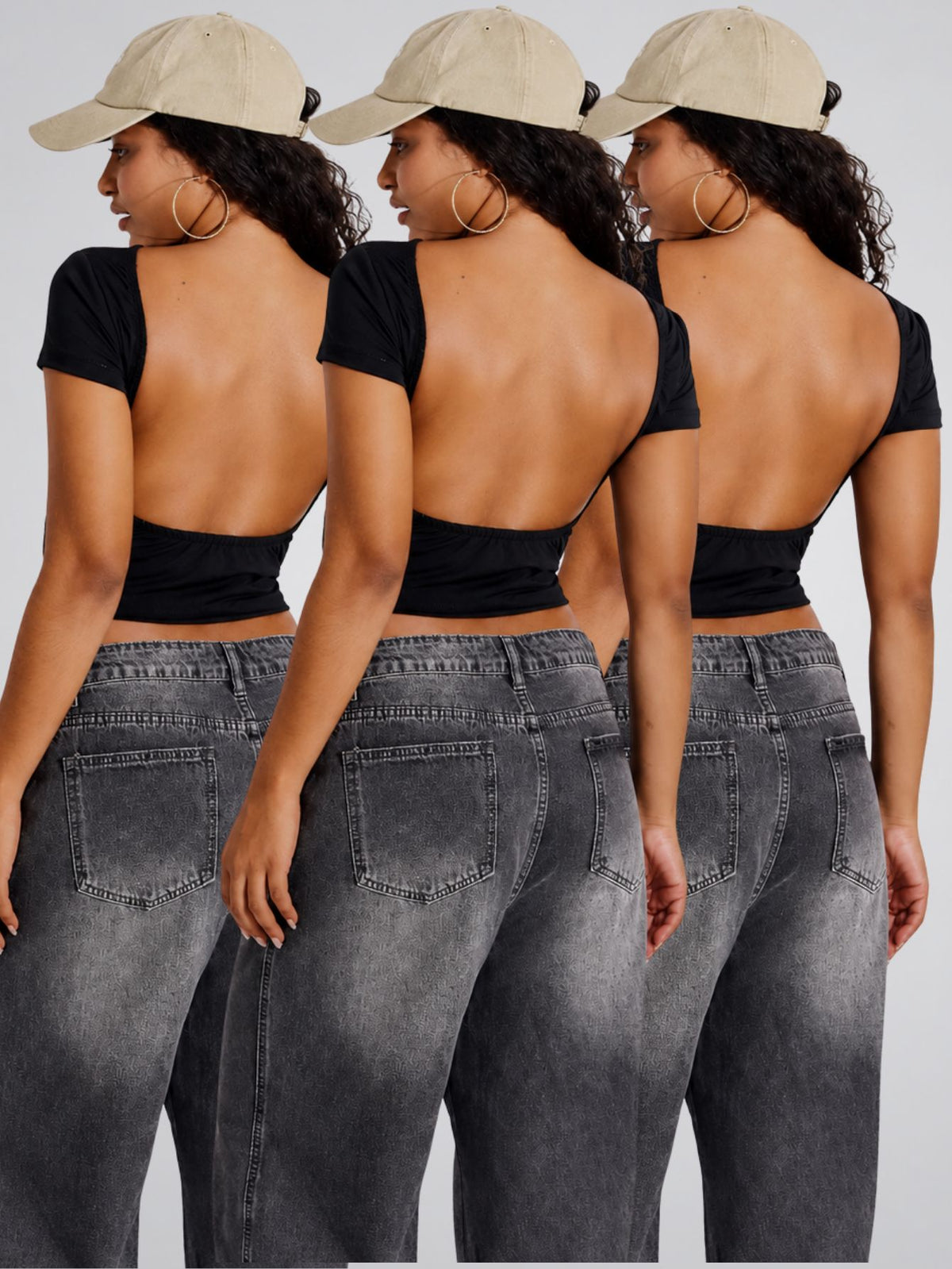 Kit 3 Blusa Costa Nua Feminina