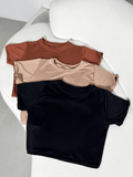 Kit 3 Blusa Curta Feminina