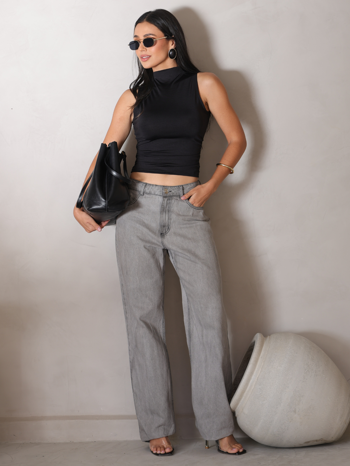 Blusa Feminina Gola Reta