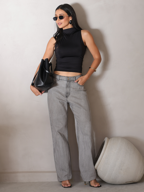 Blusa Feminina Gola Reta