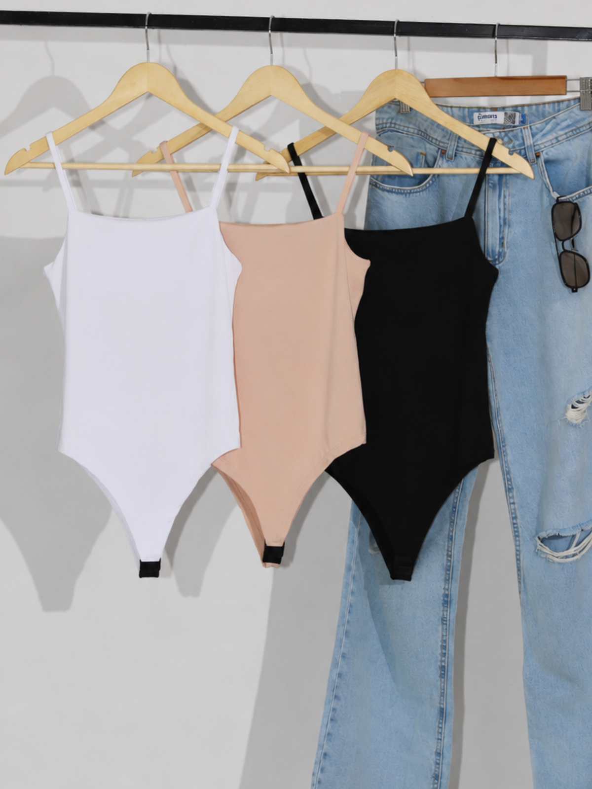 Kit 3 Body Alça Fina Feminino