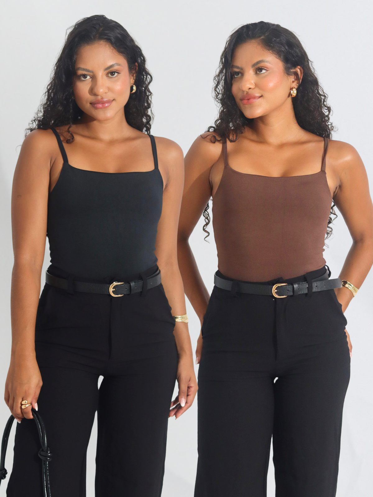 Kit 2 Body Alça Fina Feminino