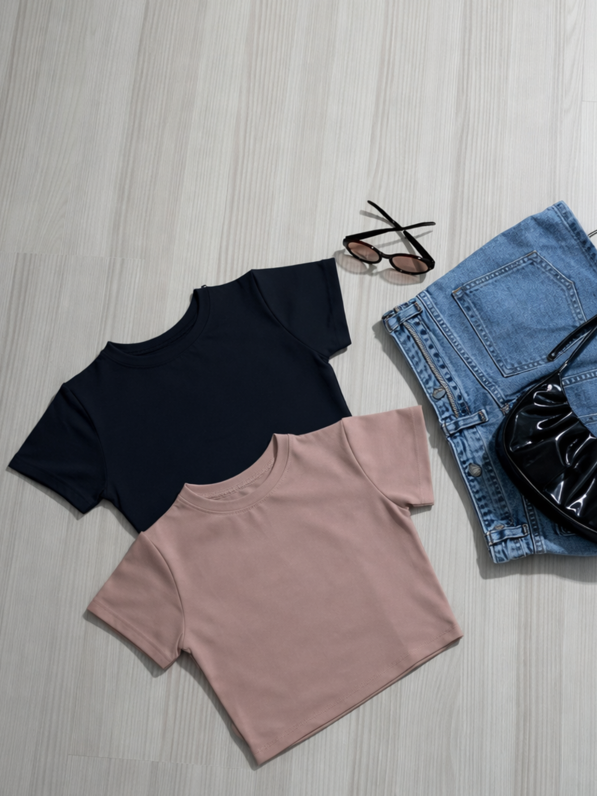 Kit 2 Blusa Curta Feminina