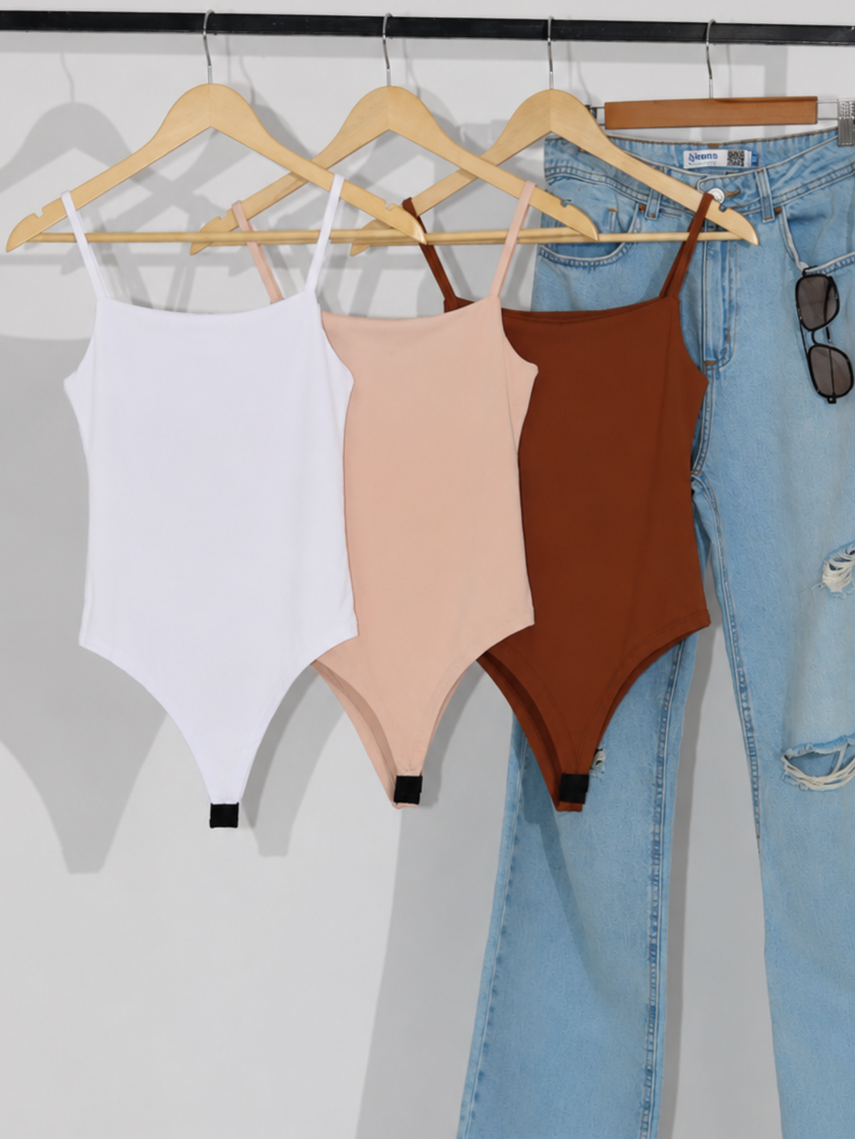 Kit 3 Body Alça Fina Feminino