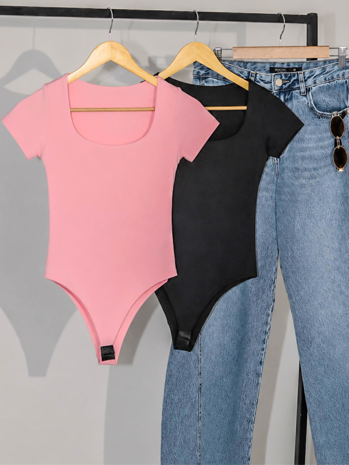Kit 2 Body Manguinha Feminino