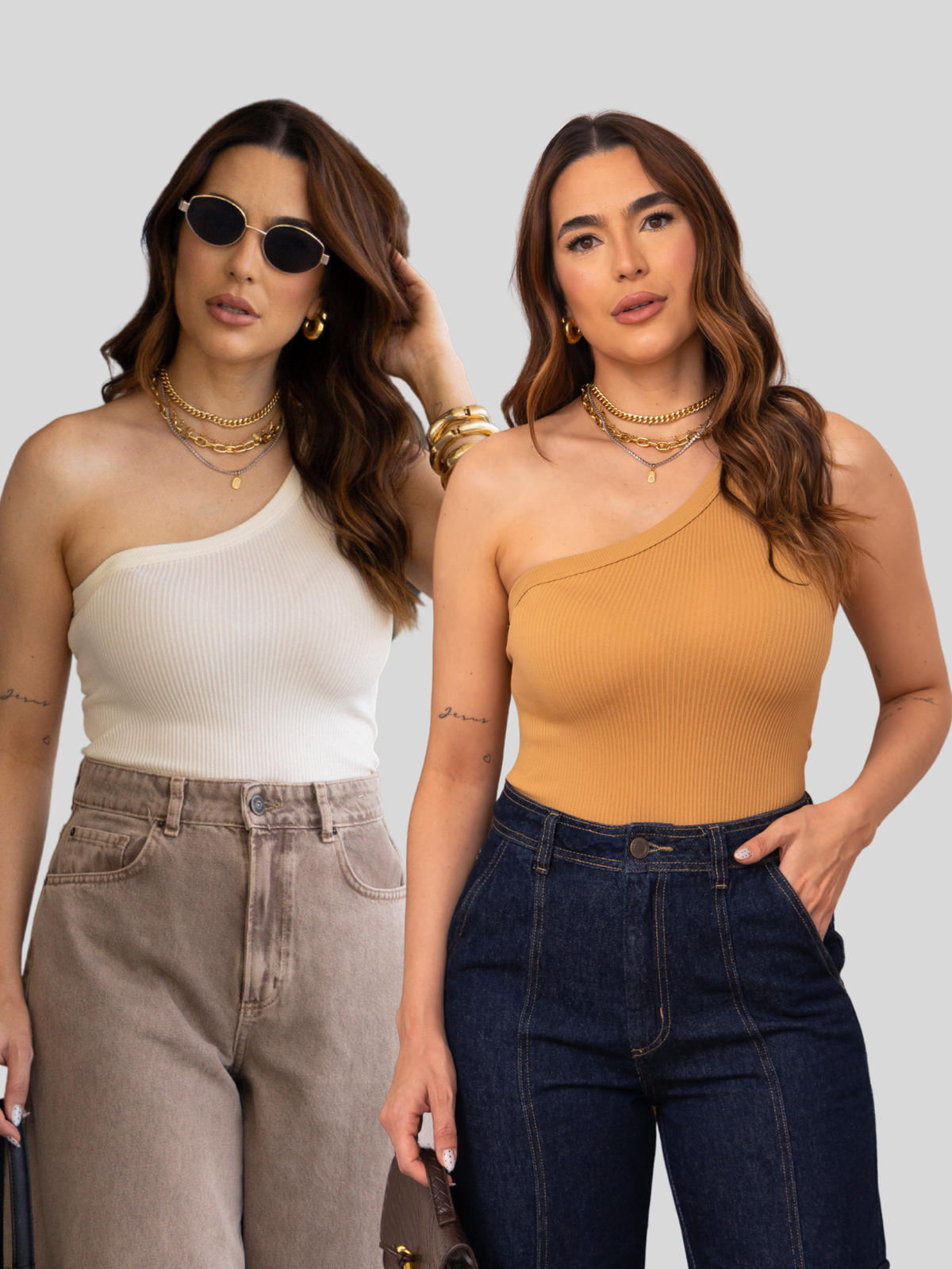 Kit 2 Blusa Mula Manca Canelada