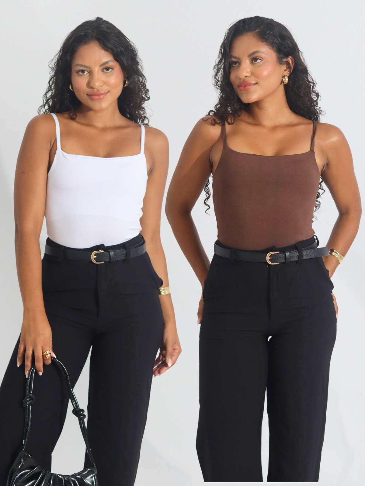 Kit 2 Body Alça Fina Feminino