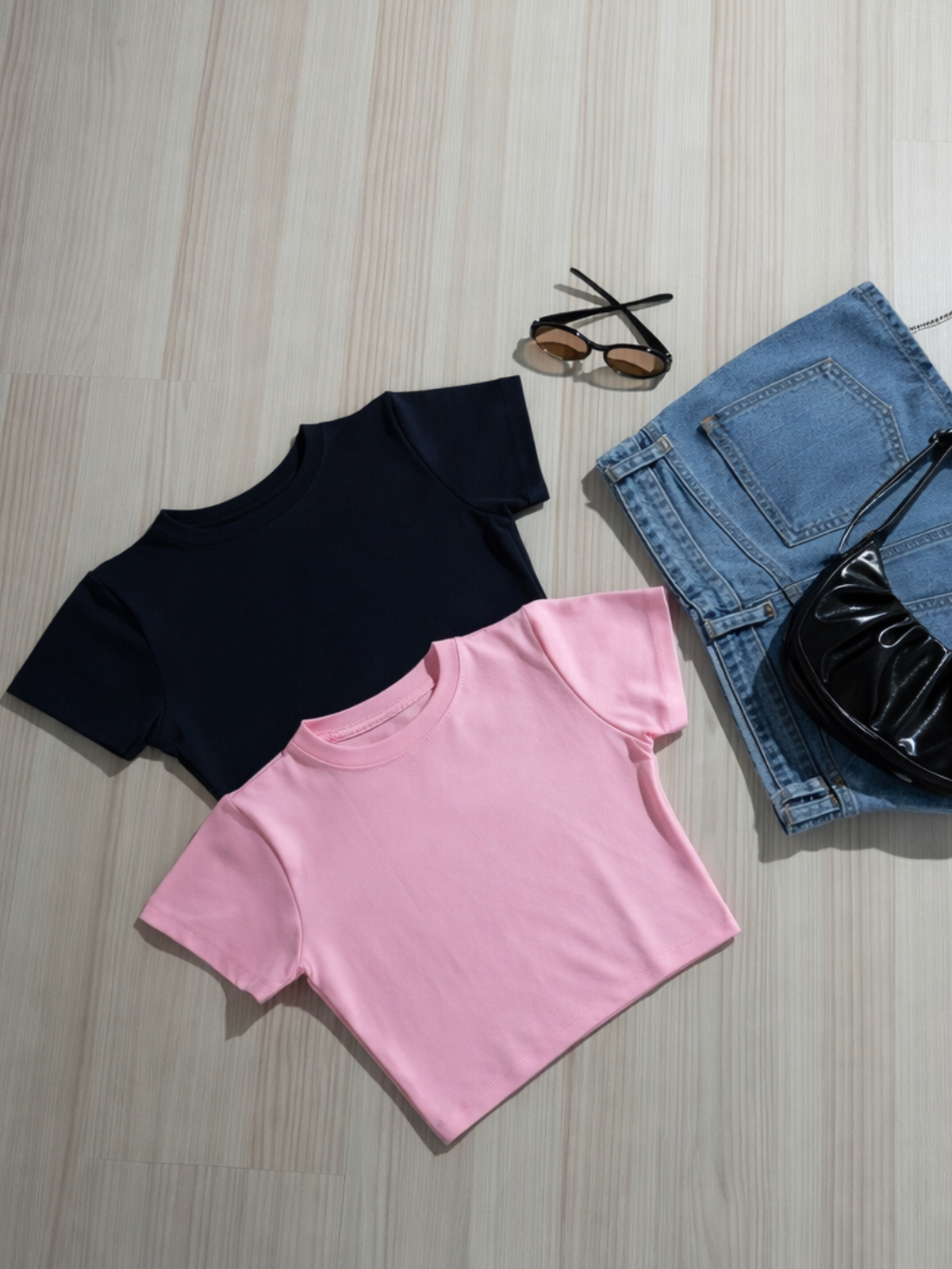 Kit 2 Blusa Curta Feminina