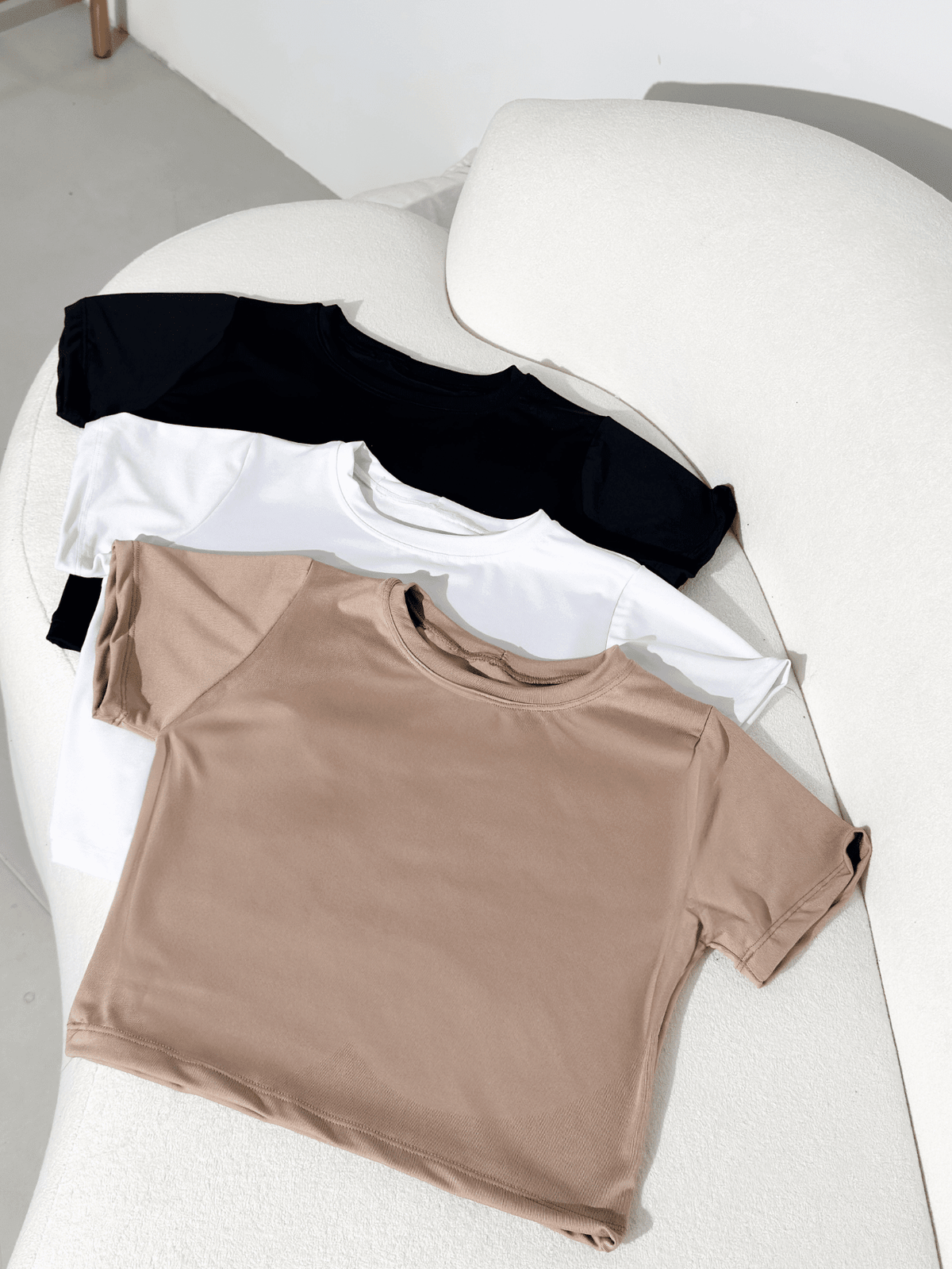 Kit 3 Blusa Curta Feminina