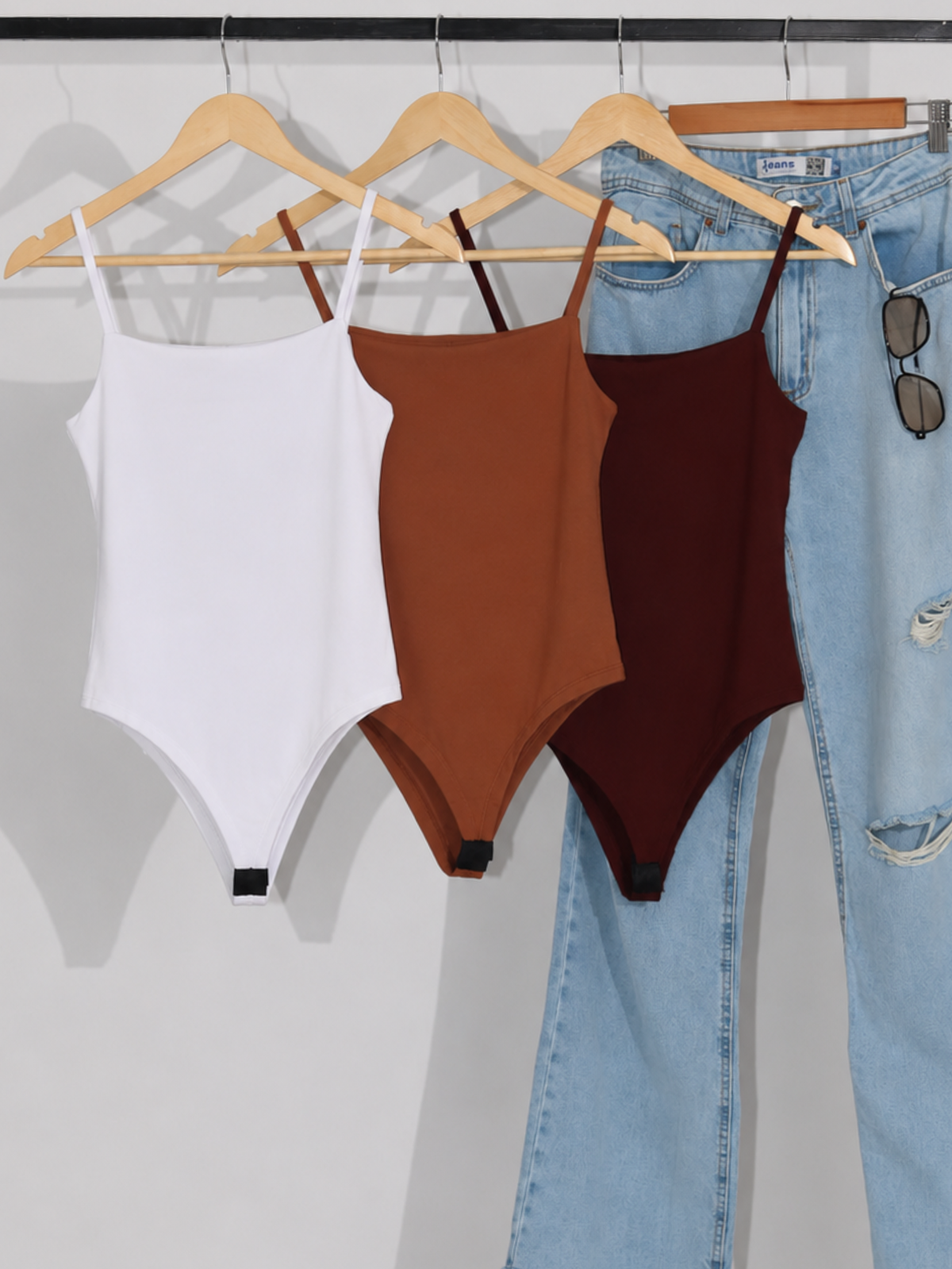 Kit 3 Body Alça Fina Feminino