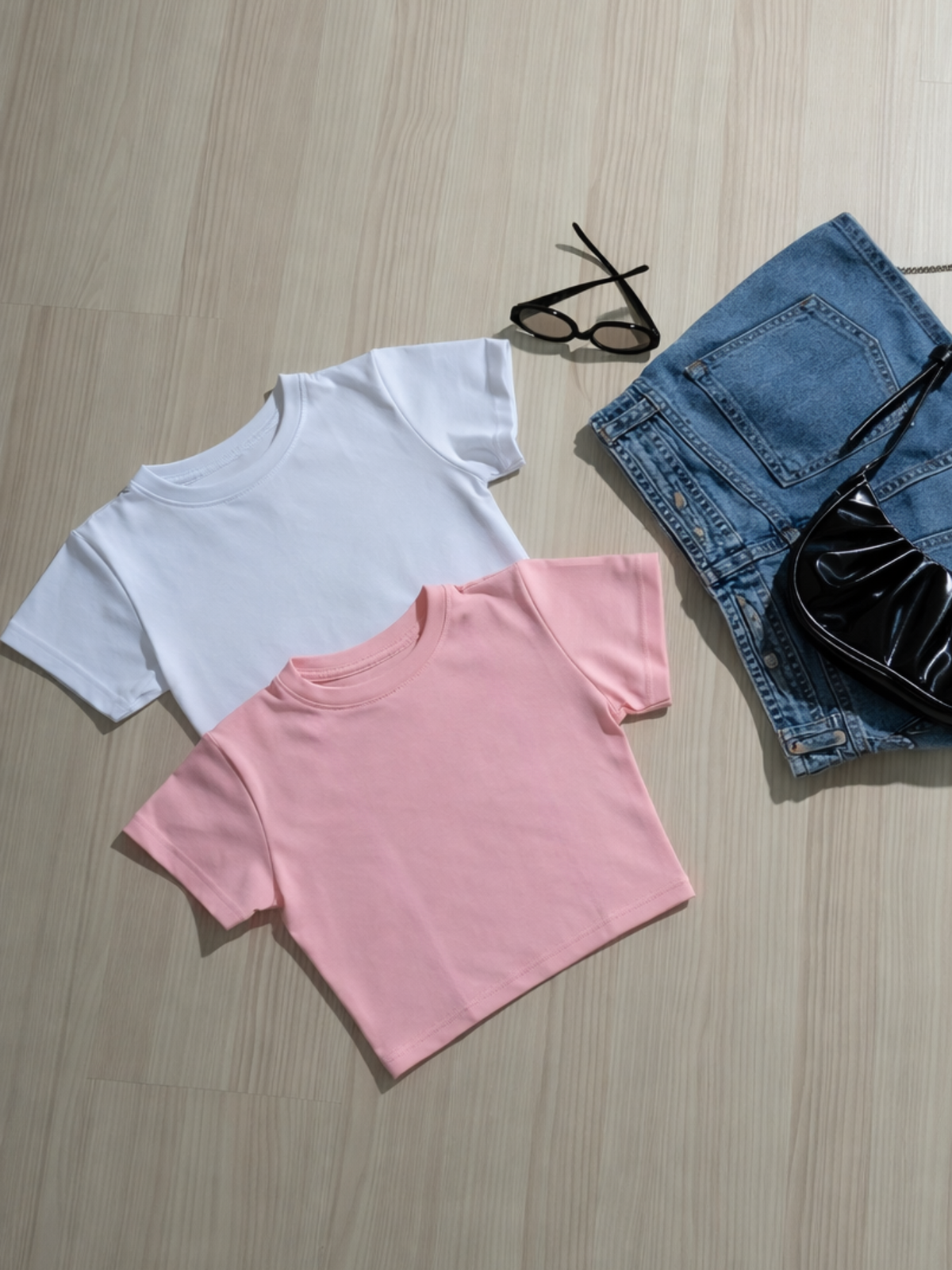 Kit 2 Blusa Curta Feminina