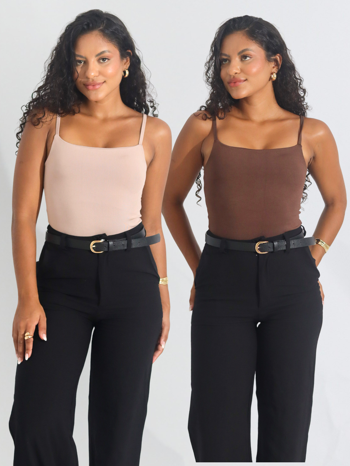 Kit 2 Body Alça Fina Feminino