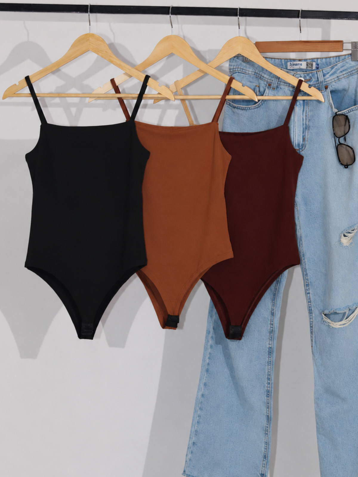 Kit 3 Body Alça Fina Feminino