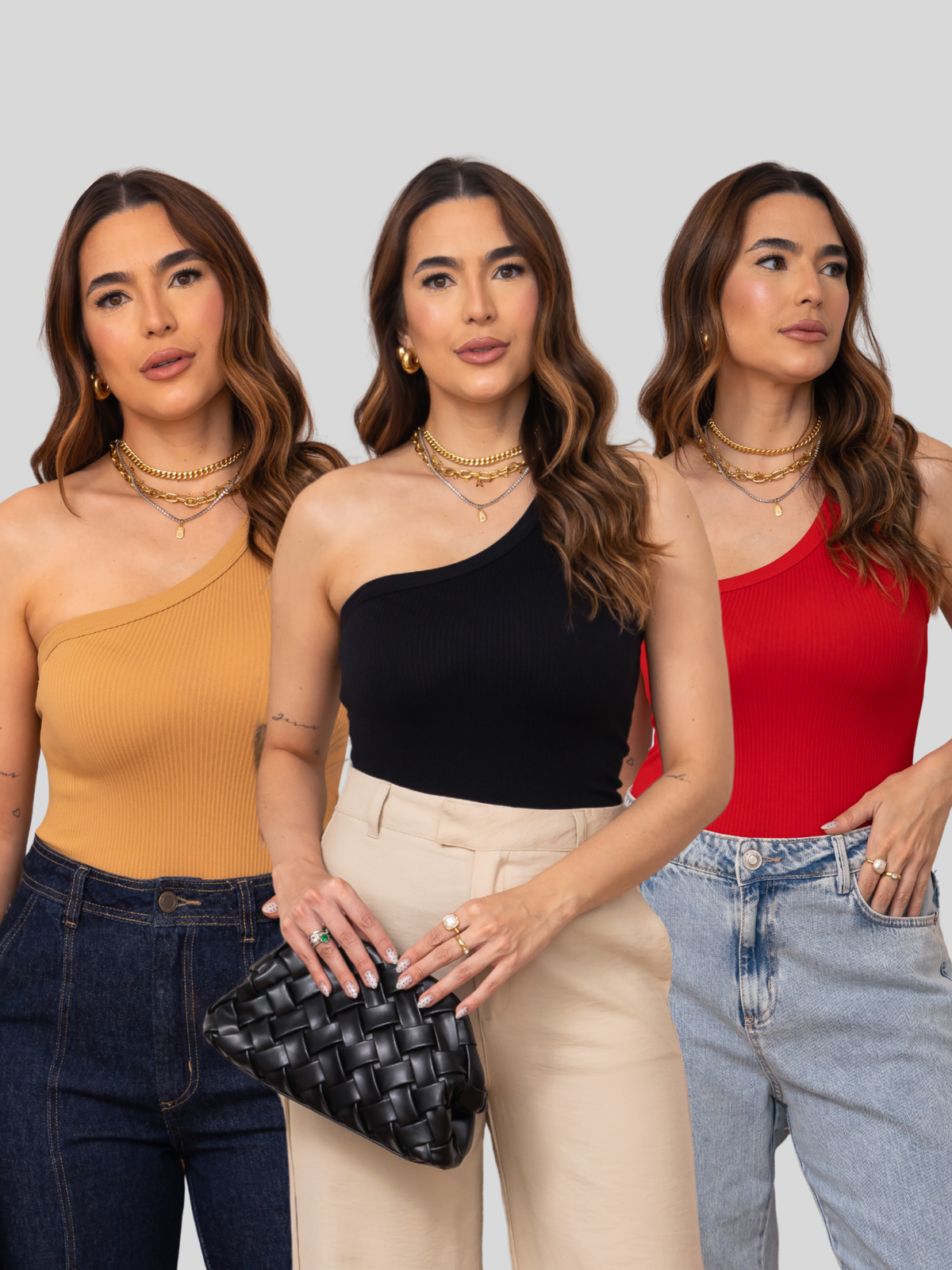 Kit 3 Blusa Mula Manca Canelada