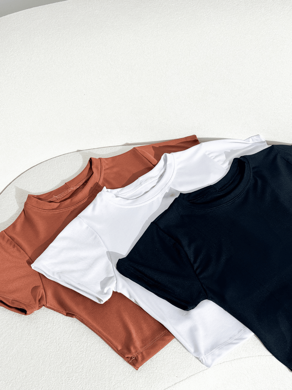 Kit 3 Blusa Curta Feminina