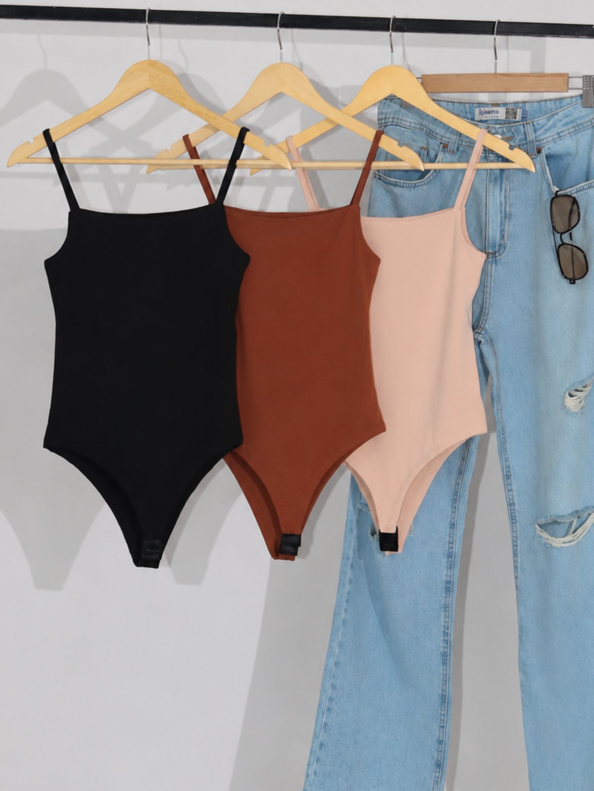 Kit 3 Body Alça Fina Feminino