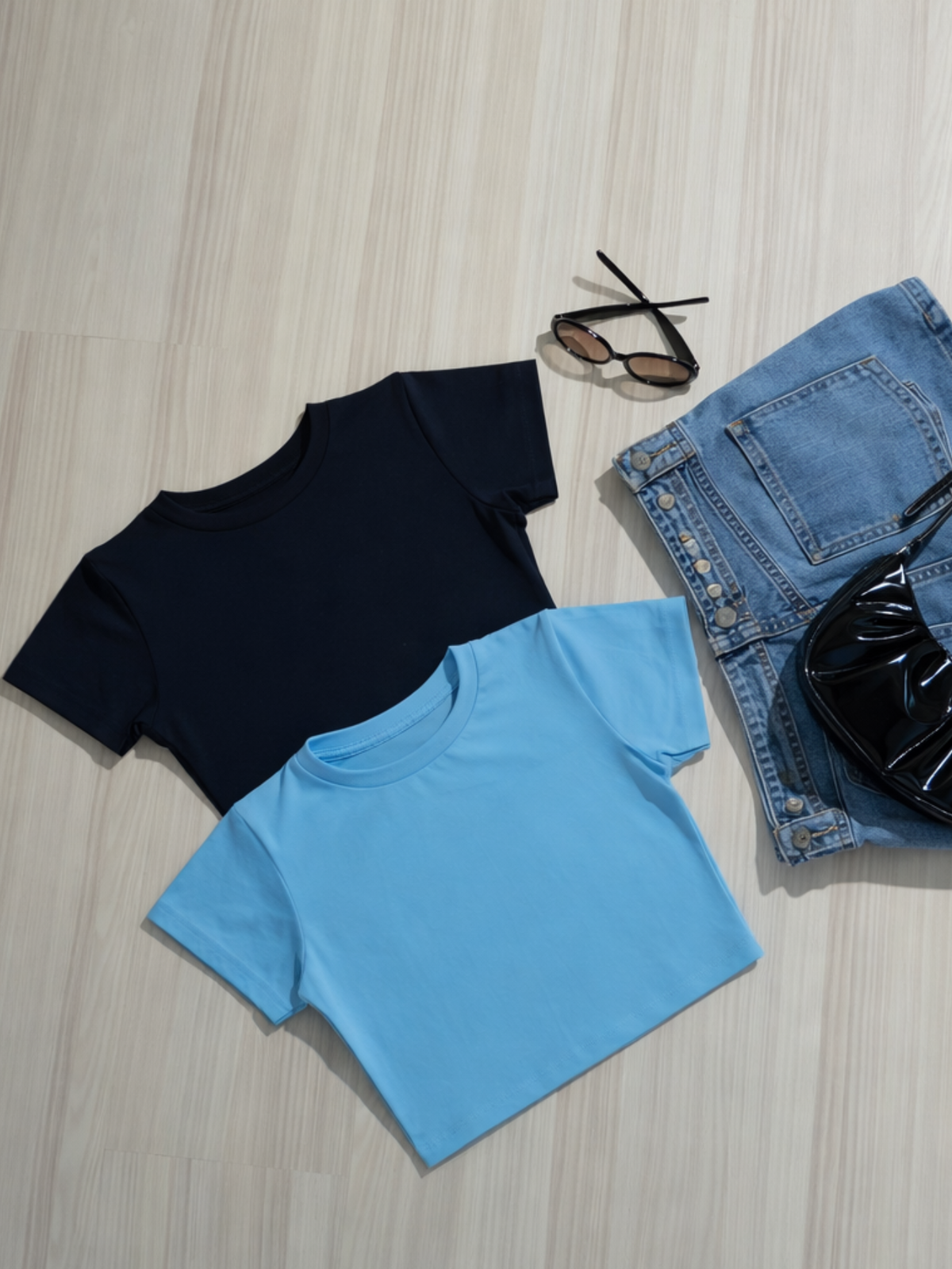 Kit 2 Blusa Curta Feminina
