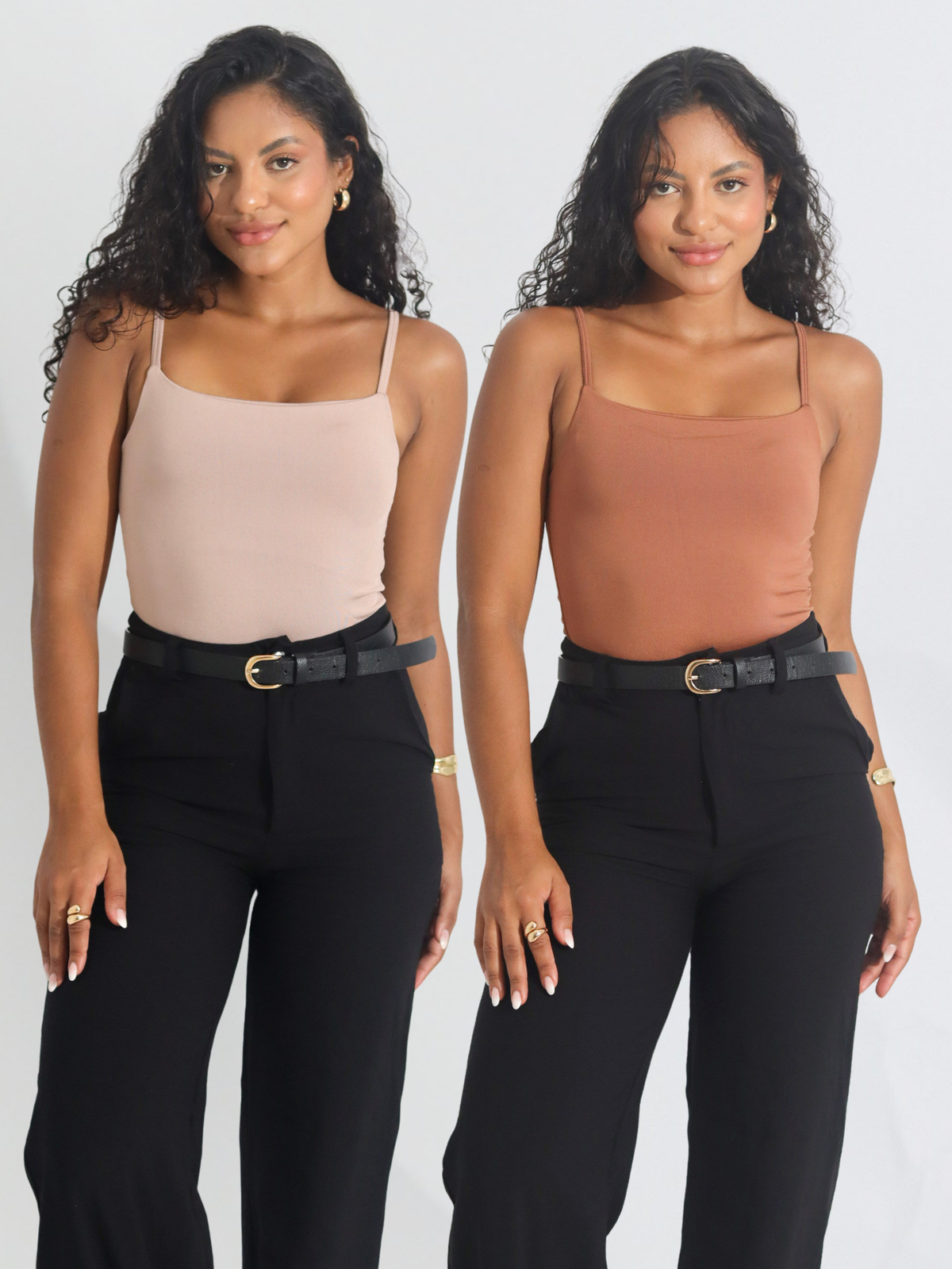 Kit 2 Body Alça Fina Feminino