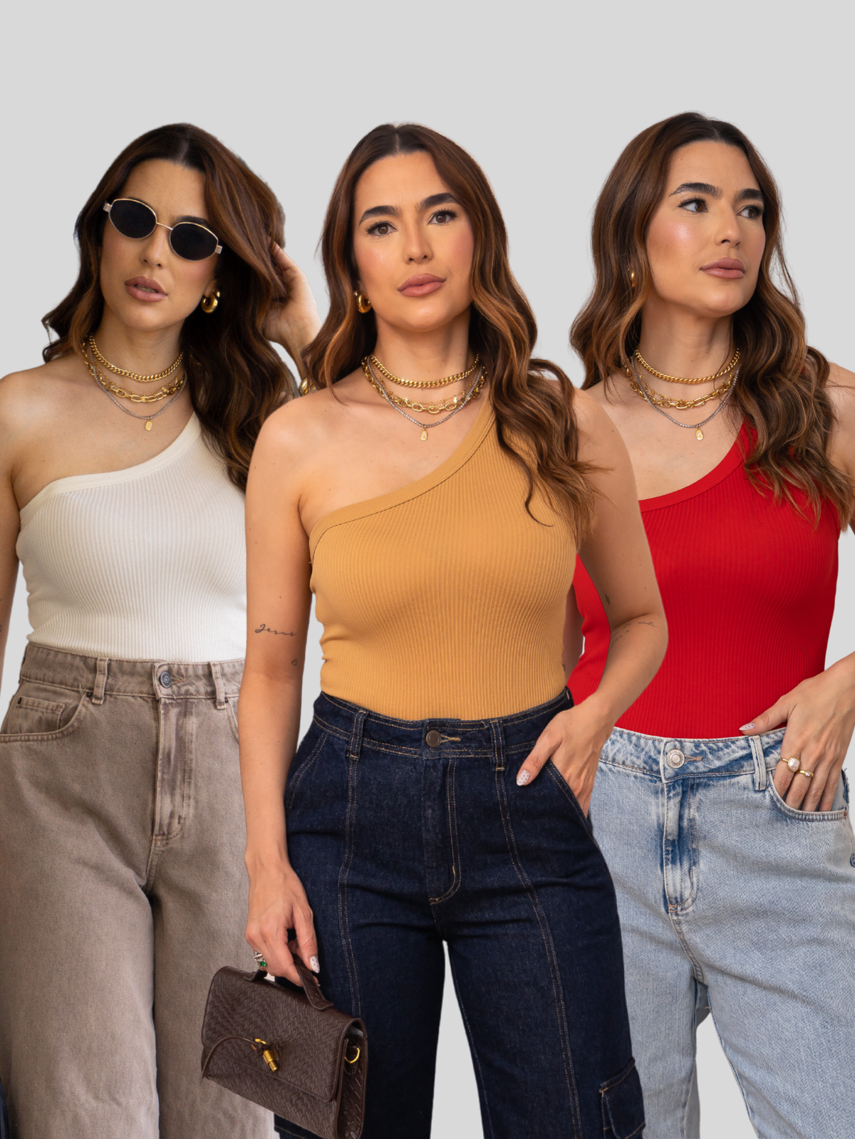 Kit 3 Blusa Mula Manca Canelada