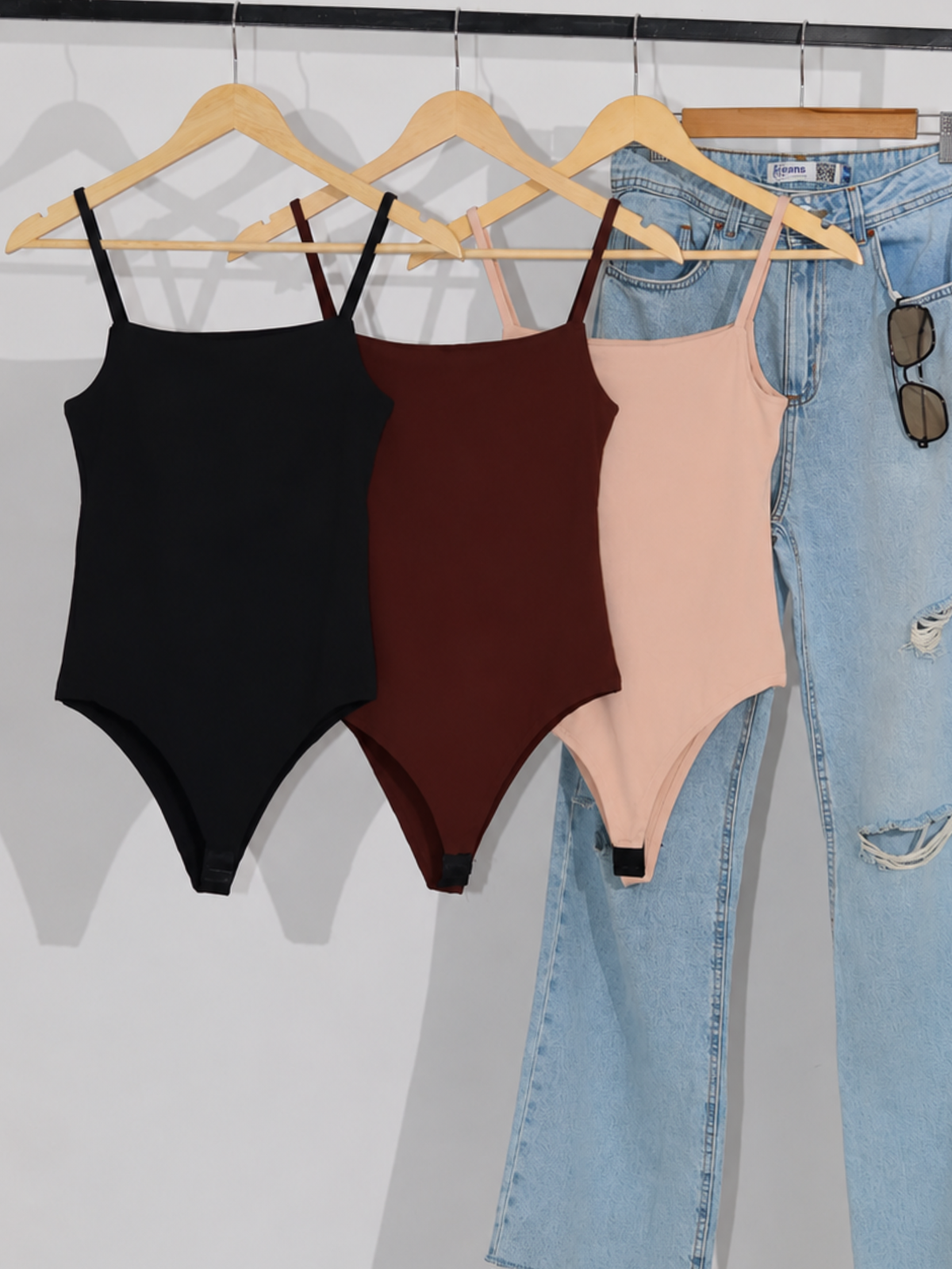Kit 3 Body Alça Fina Feminino