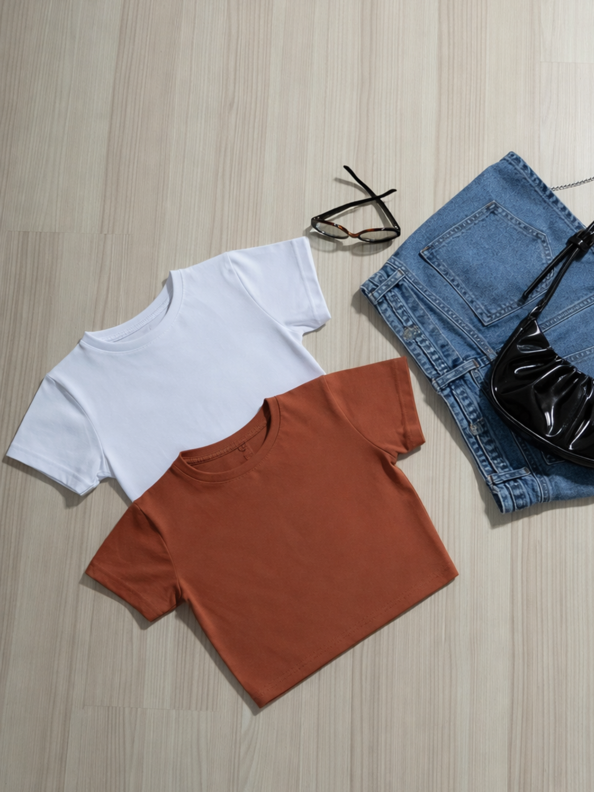 Kit 2 Blusa Curta Feminina