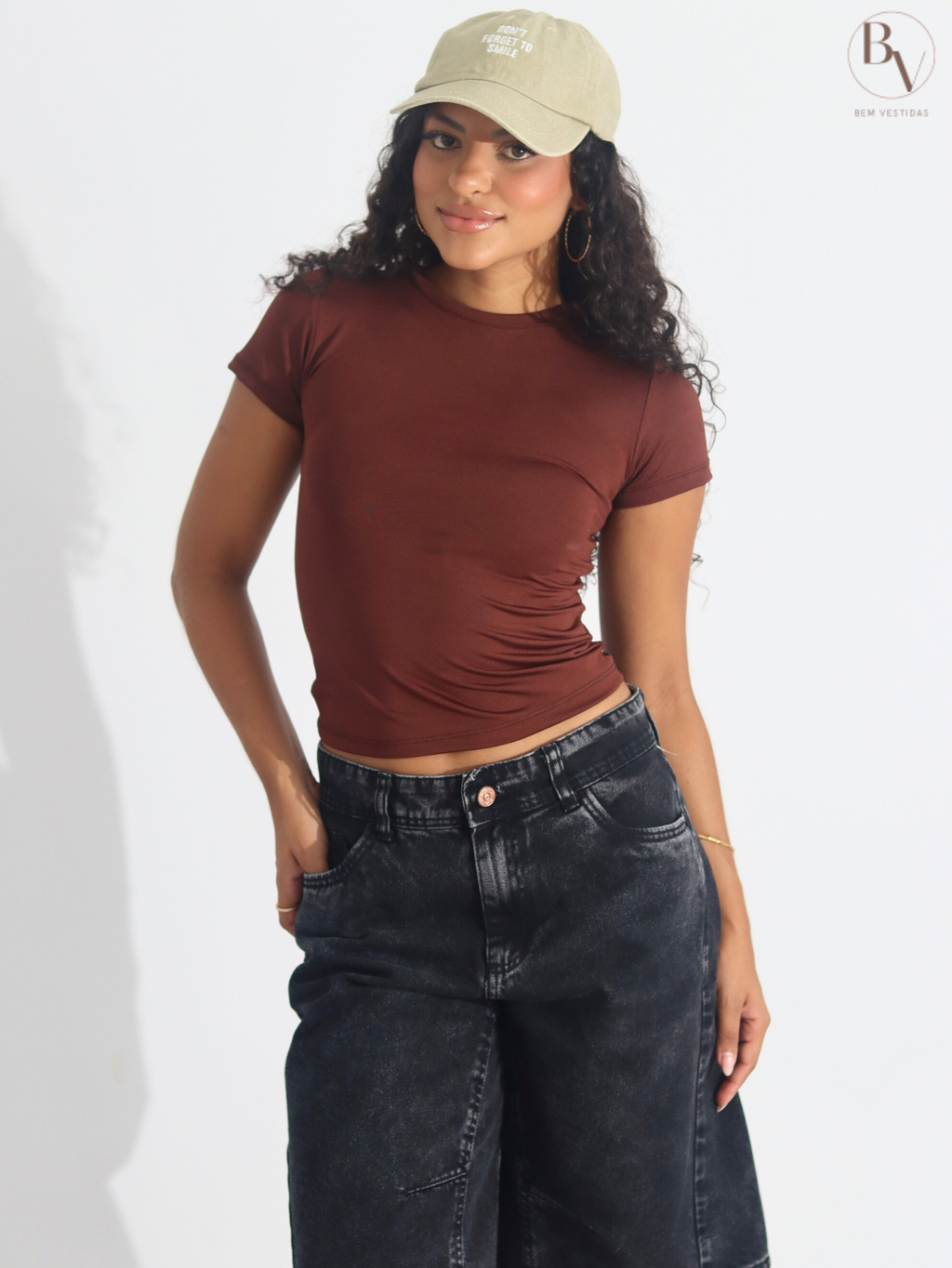 Blusa Baby Tee Feminina Slim