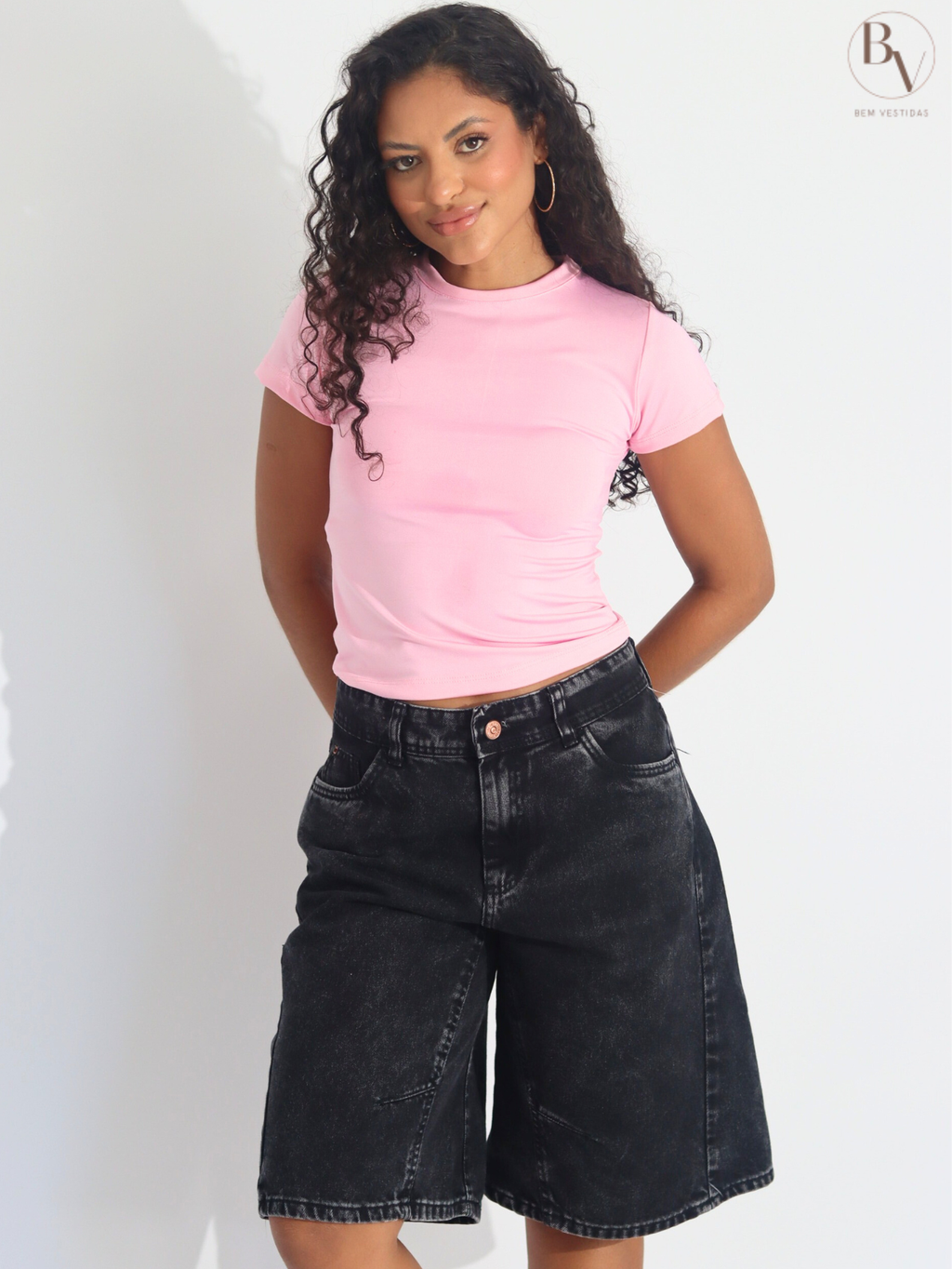 Blusa Baby Tee Feminina Slim