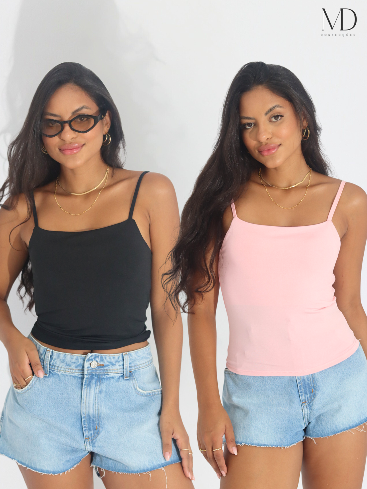 Kit 2 Cropped Regatinha Feminino