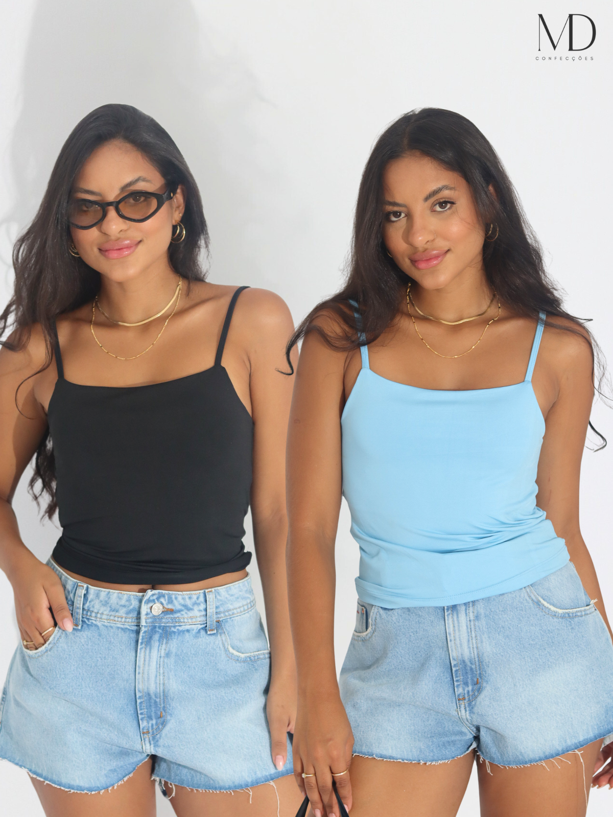 Kit 2 Cropped Regatinha Feminino