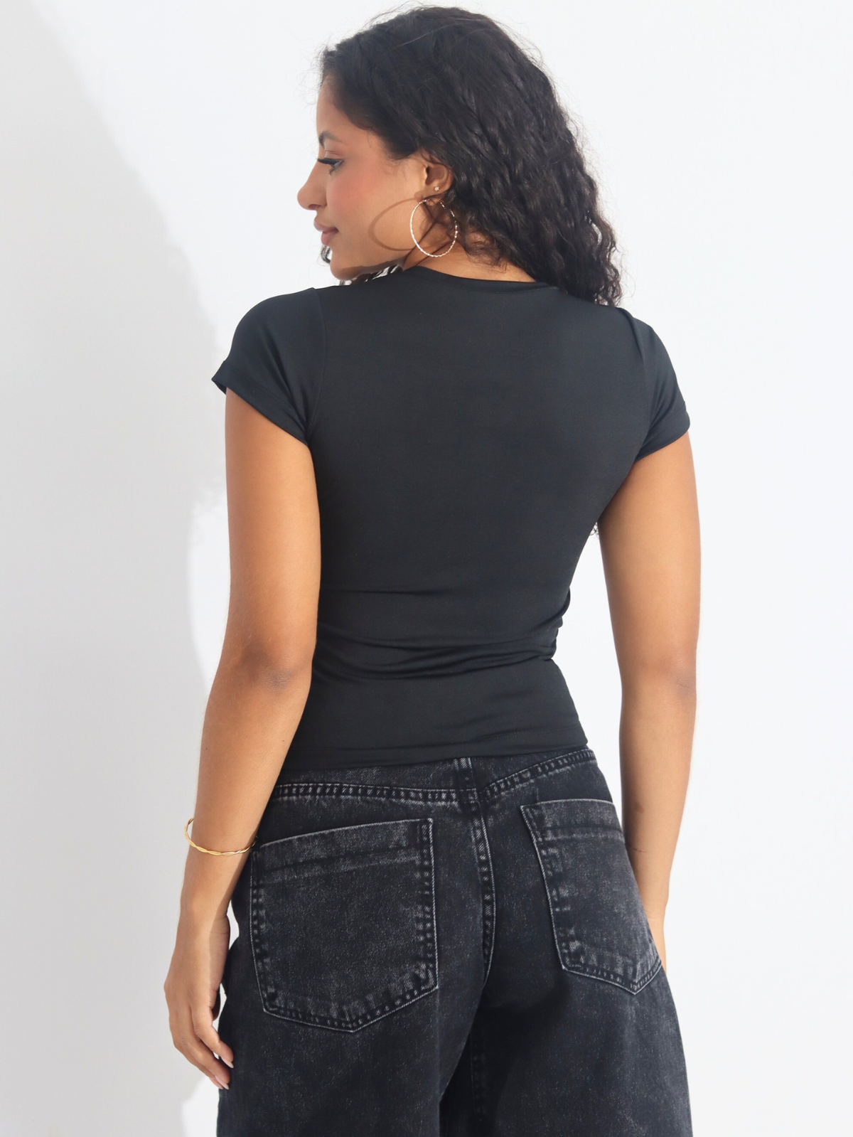 Blusa Baby Tee Feminina Slim