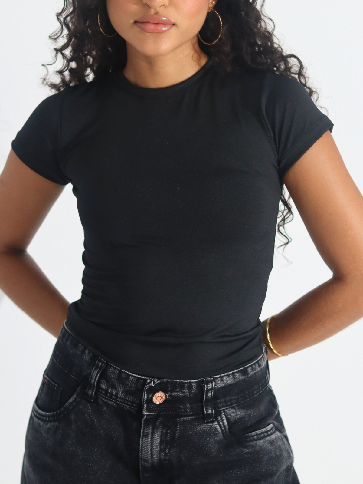 Blusa Baby Tee Feminina Slim