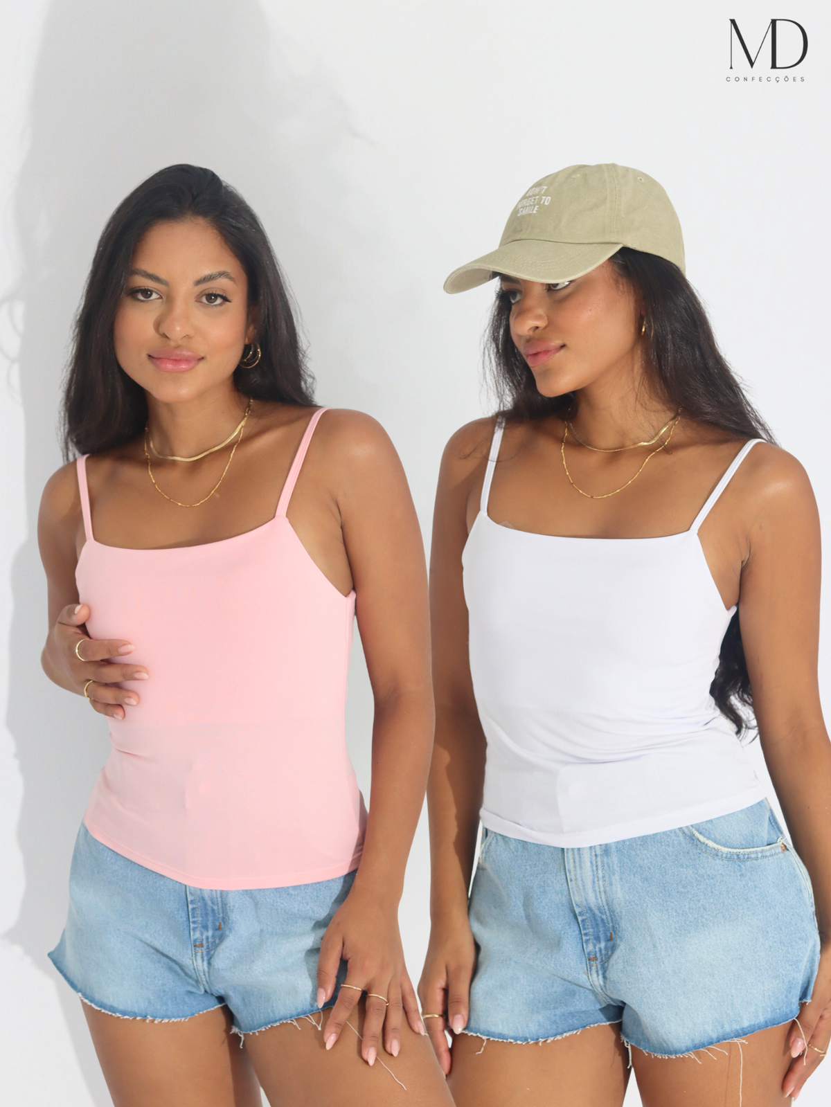Kit 2 Cropped Regatinha Feminino