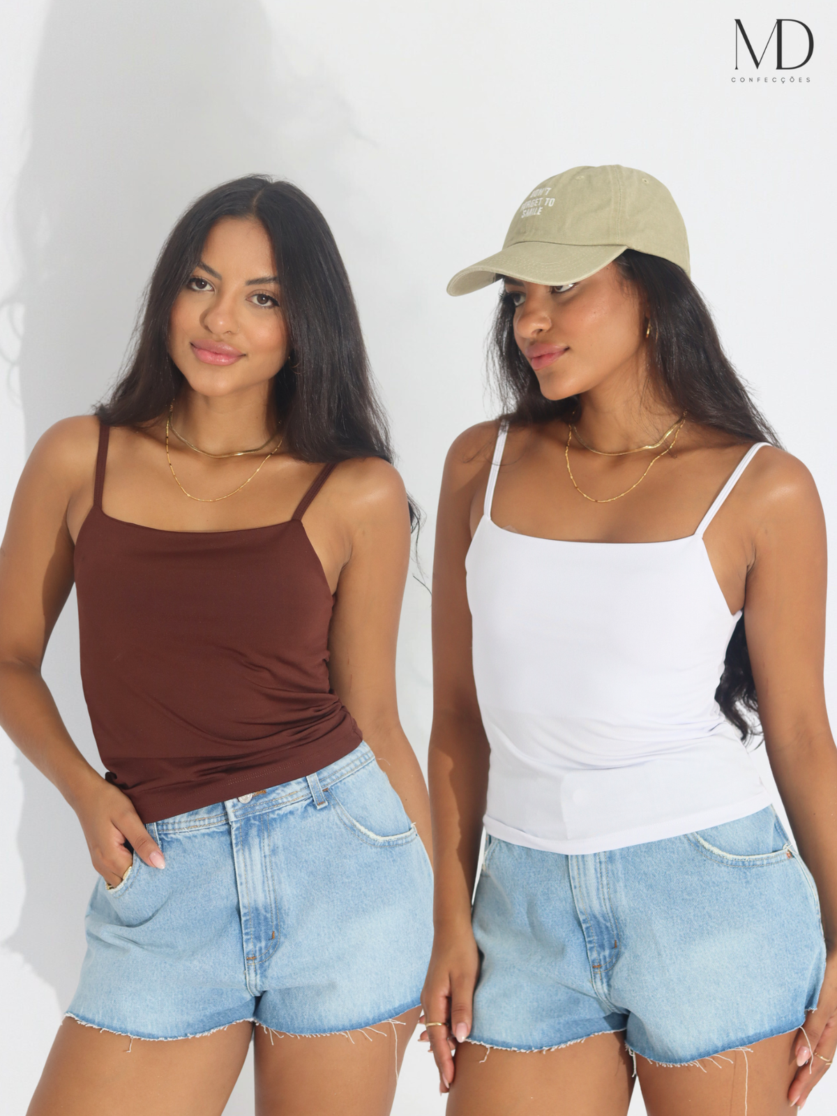 Kit 2 Cropped Regatinha Feminino