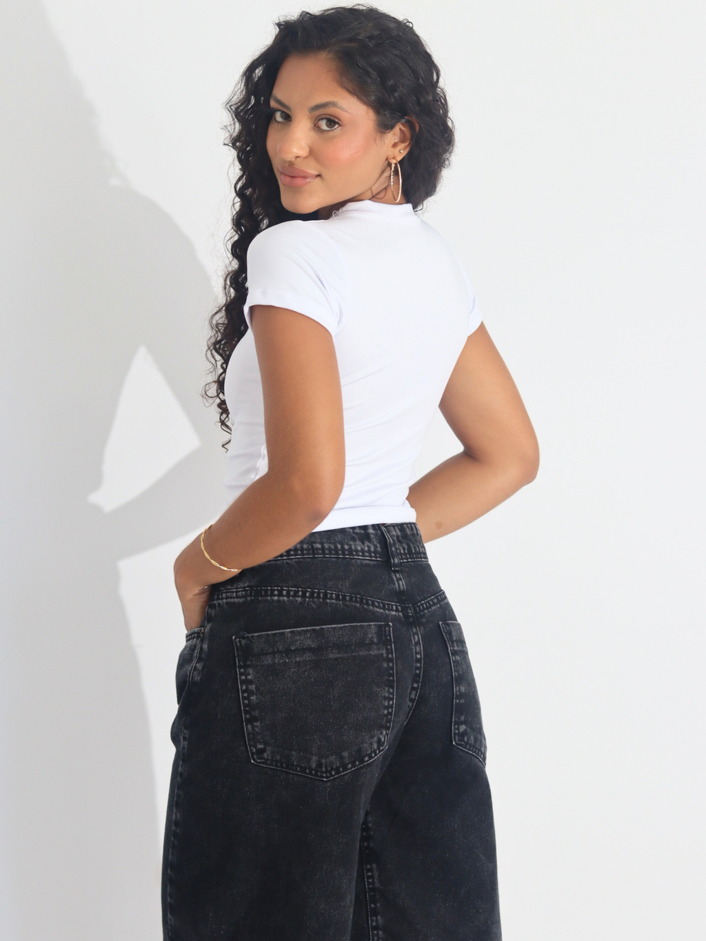 Blusa Baby Tee Feminina Slim
